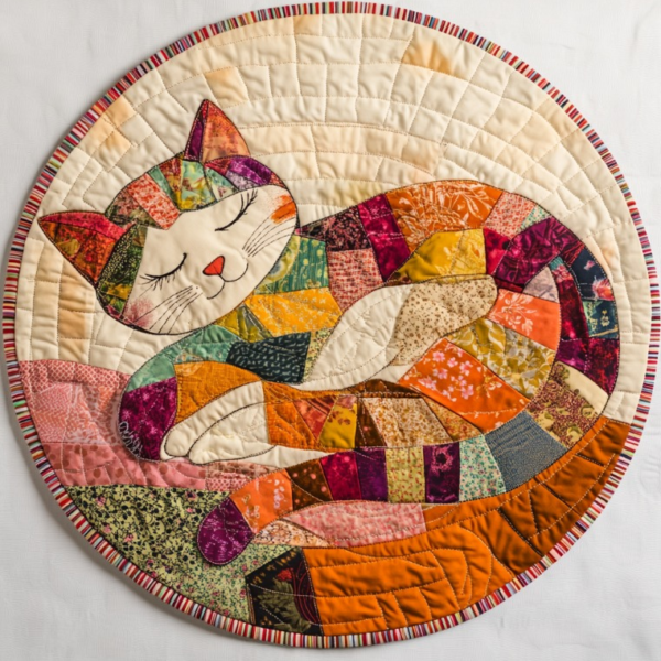 Snuggle Cat Circle (Printed Edition)
